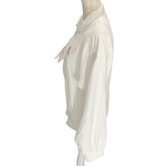 NWT VTG BOAST White Zip Up Lined Windbreaker Jacket Savannah Yacht Club Sz Small - Picture 3 of 8